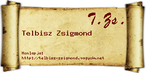 Telbisz Zsigmond névjegykártya