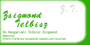 zsigmond telbisz business card